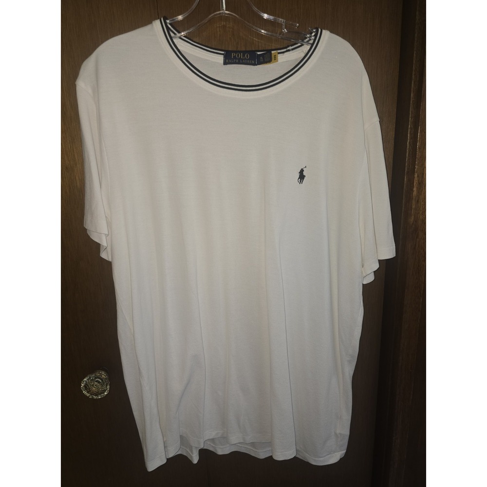 Polo‎ Ralph Lauren Shirt Sz XL Pony Logo knit White